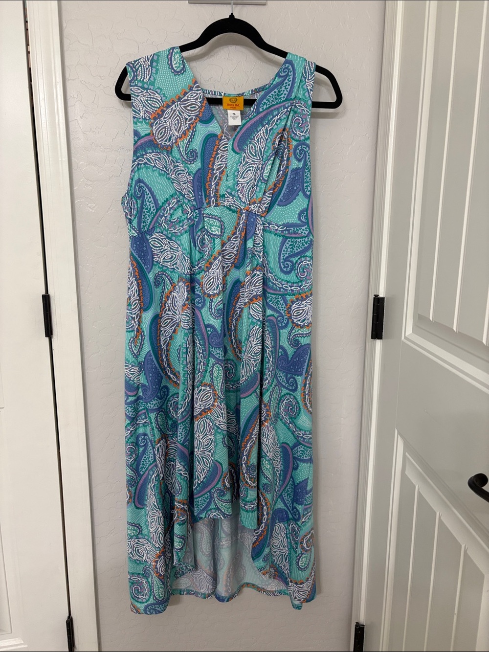 Ruby Rd Turquoise and Blue PaisleySleeveless Maxi Dress. Never worn. PL